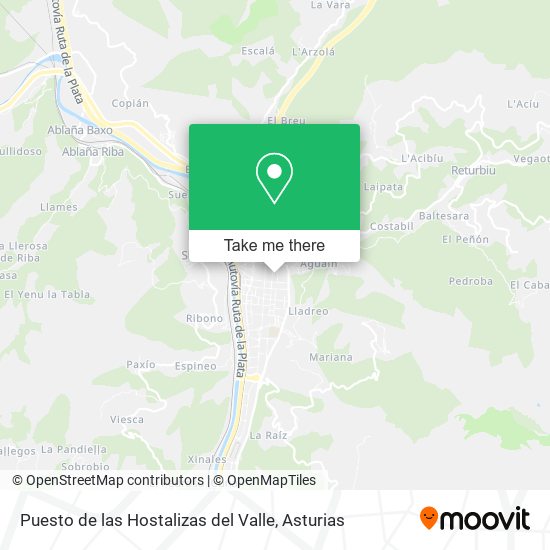 mapa Puesto de las Hostalizas del Valle