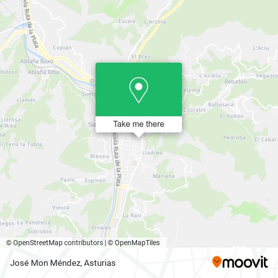 José Mon Méndez map