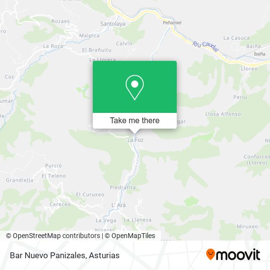 mapa Bar Nuevo Panizales