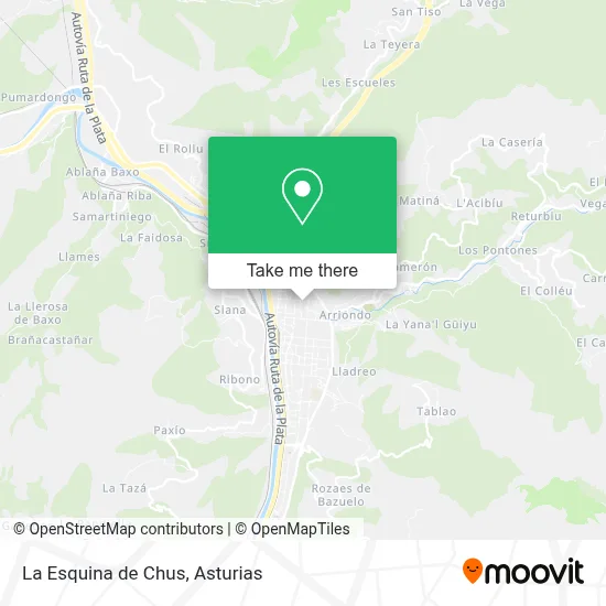 La Esquina de Chus map