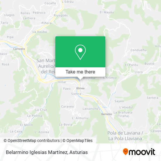 Belarmino Iglesias Martínez map