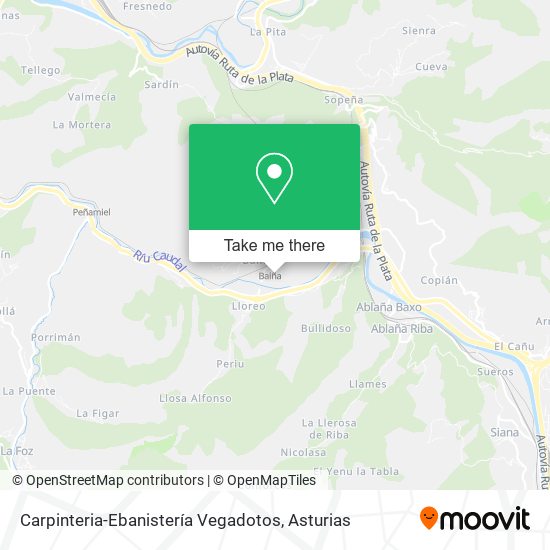 Carpinteria-Ebanistería Vegadotos map