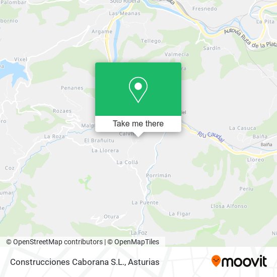 Construcciones Caborana S.L. map