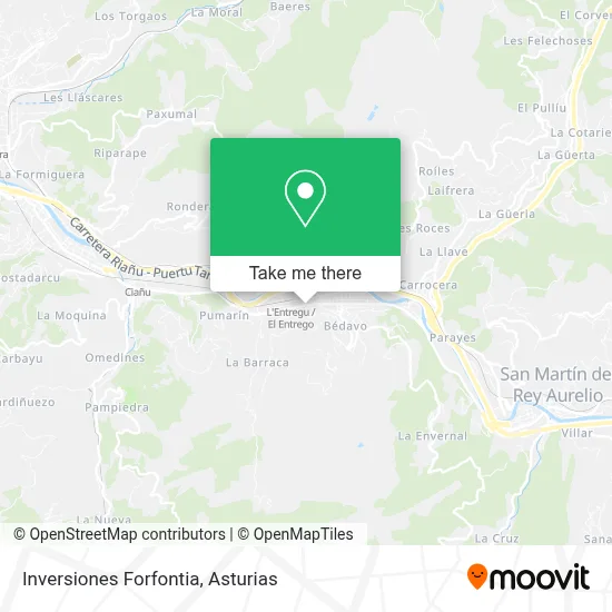 Inversiones Forfontia map