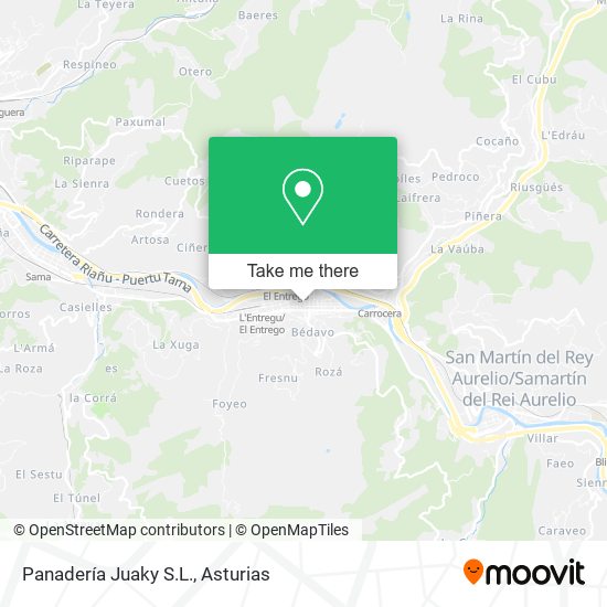 Panadería Juaky S.L. map