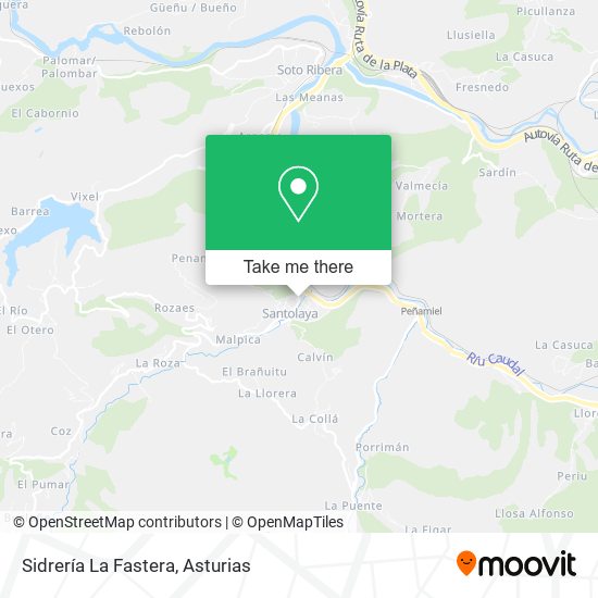 Sidrería La Fastera map