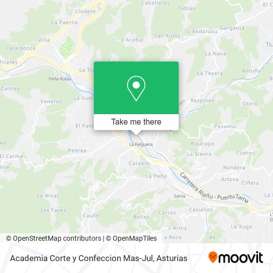 mapa Academia Corte y Confeccion Mas-Jul