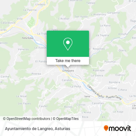 Ayuntamiento de Langreo map