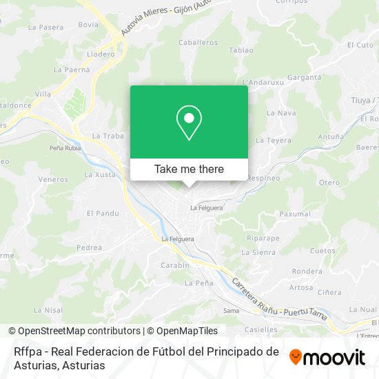 Rffpa - Real Federacion de Fútbol del Principado de Asturias map