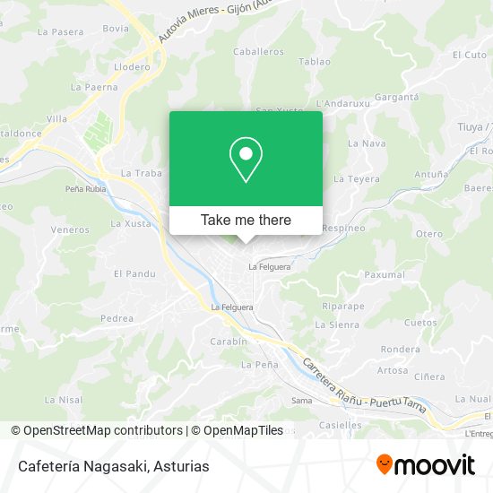 Cafetería Nagasaki map