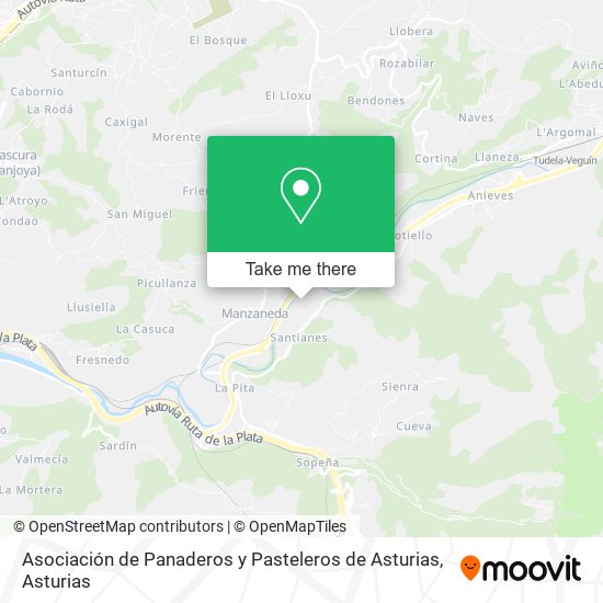 Asociación de Panaderos y Pasteleros de Asturias map