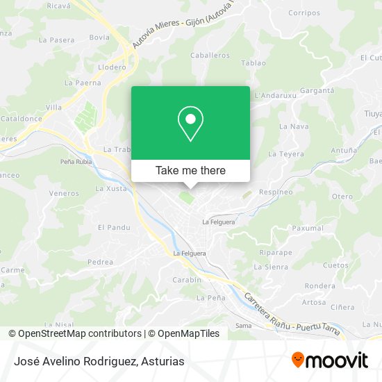 José Avelino Rodriguez map