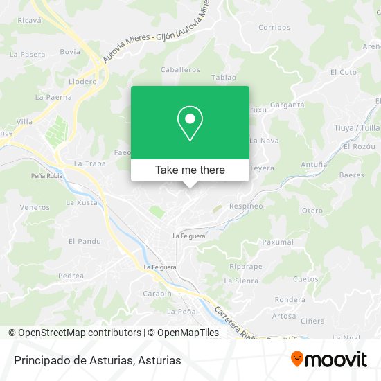 Principado de Asturias map