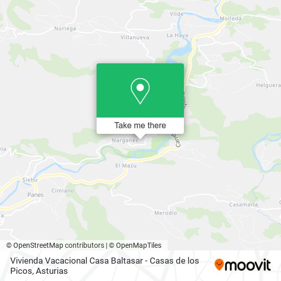 mapa Vivienda Vacacional Casa Baltasar - Casas de los Picos