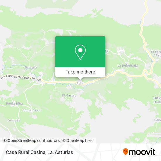 Casa Rural Casina, La map