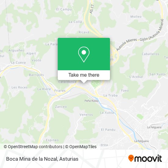 Boca Mina de la Nozal map