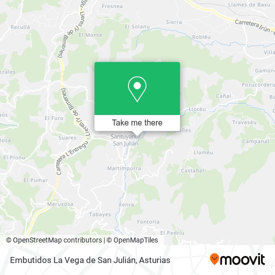 Embutidos La Vega de San Julián map