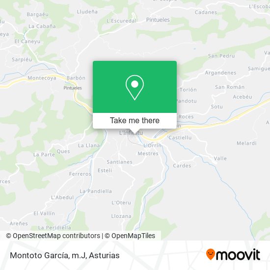 Montoto García, m.J map