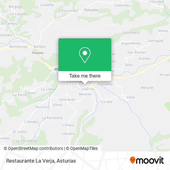 mapa Restaurante La Verja