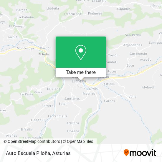 Auto Escuela Piloña map