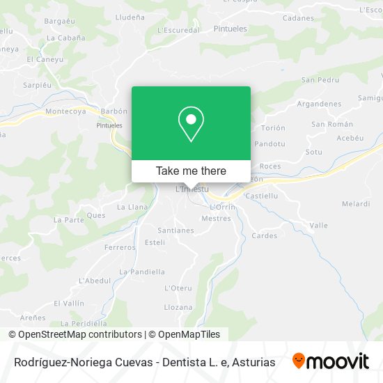 mapa Rodríguez-Noriega Cuevas - Dentista L. e