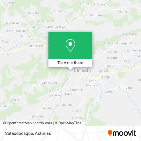 Setadebosque map