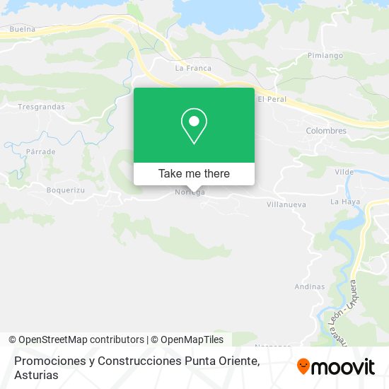 mapa Promociones y Construcciones Punta Oriente