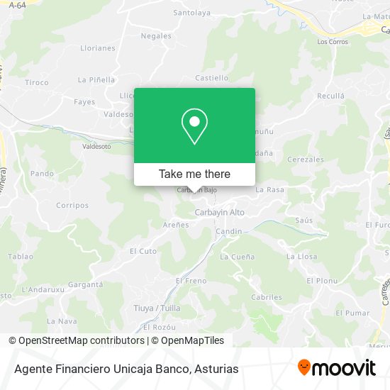Agente Financiero Unicaja Banco map