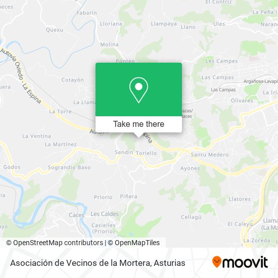 Asociación de Vecinos de la Mortera map
