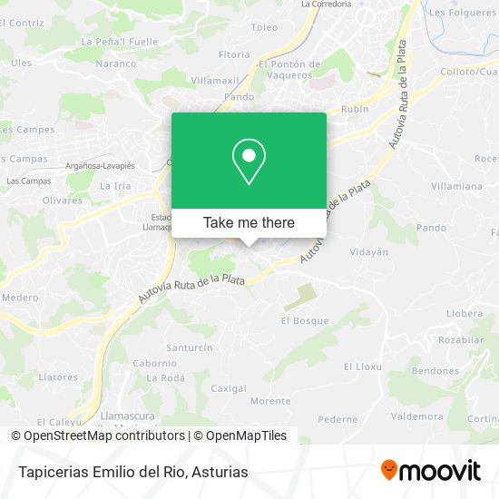 Tapicerias Emilio del Rio map