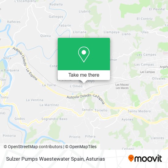 Sulzer Pumps Waestewater Spain map