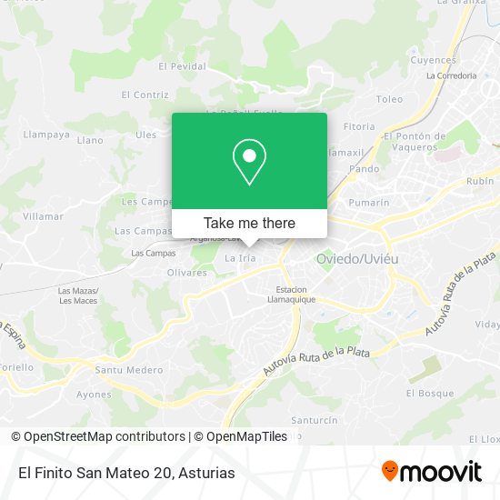 El Finito San Mateo 20 map