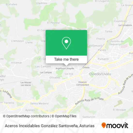Aceros Inoxidables González Santoveña map