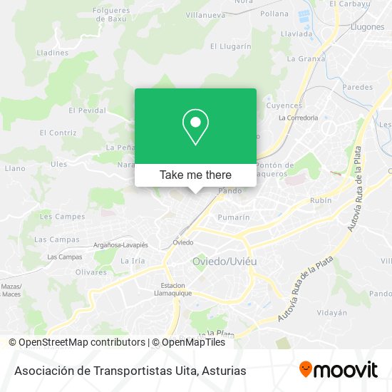 Asociación de Transportistas Uita map
