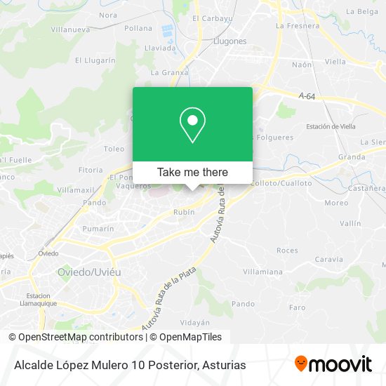 Alcalde López Mulero 10 Posterior map