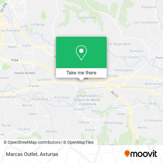 Marcas Outlet map