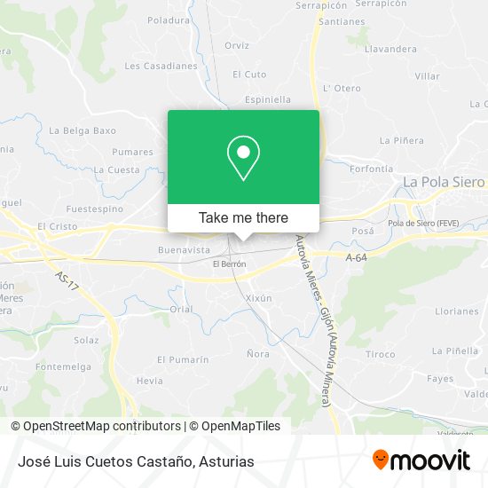 José Luis Cuetos Castaño map