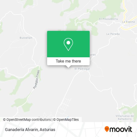 Ganadería Alvarin map