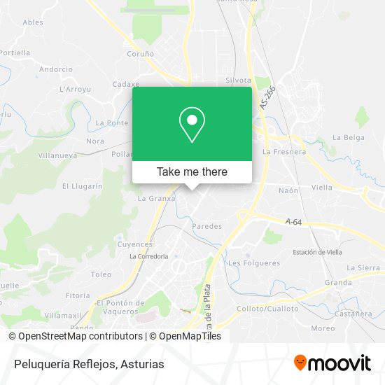 Peluquería Reflejos map