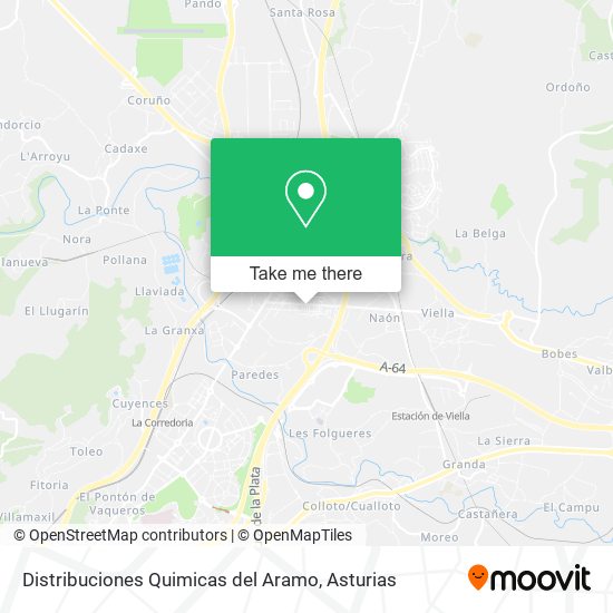 Distribuciones Quimicas del Aramo map
