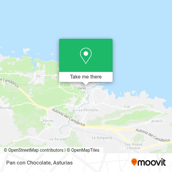 Pan con Chocolate map