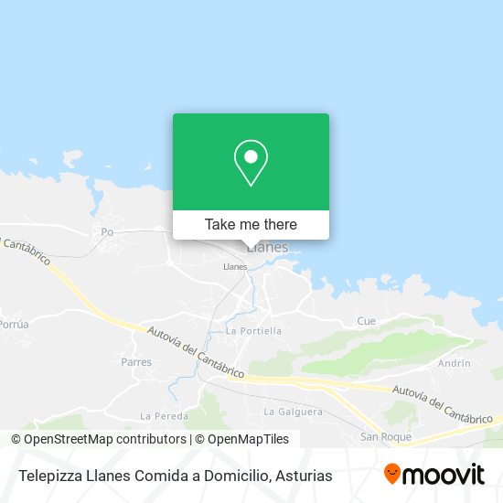Telepizza Llanes Comida a Domicilio map