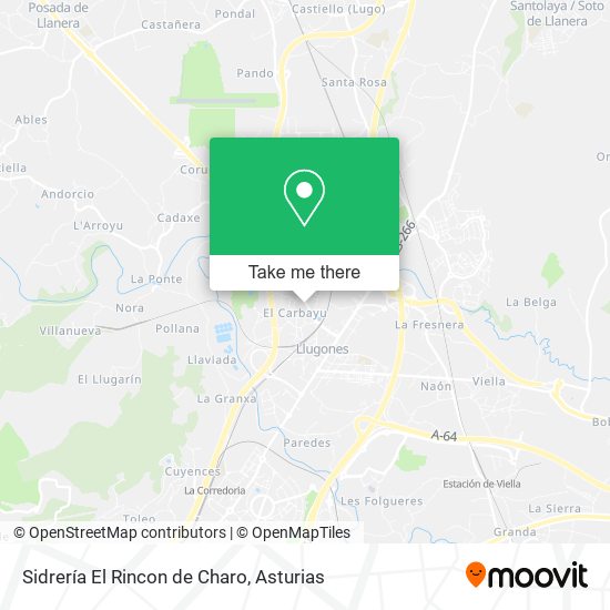 Sidrería El Rincon de Charo map