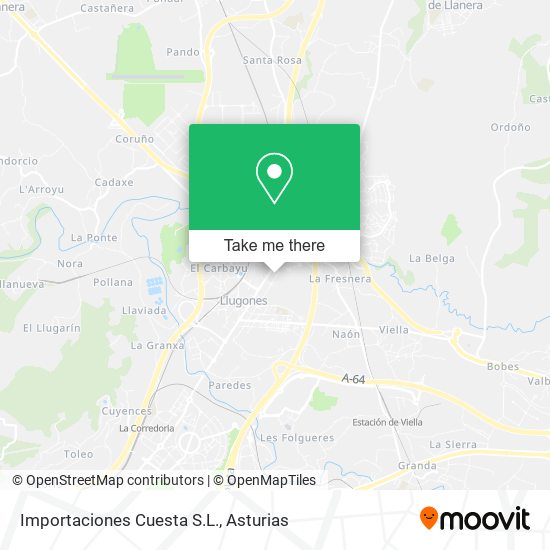 Importaciones Cuesta S.L. map