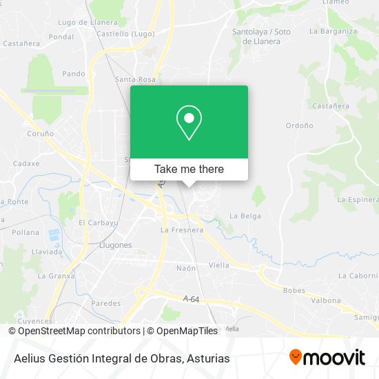 Aelius Gestión Integral de Obras map