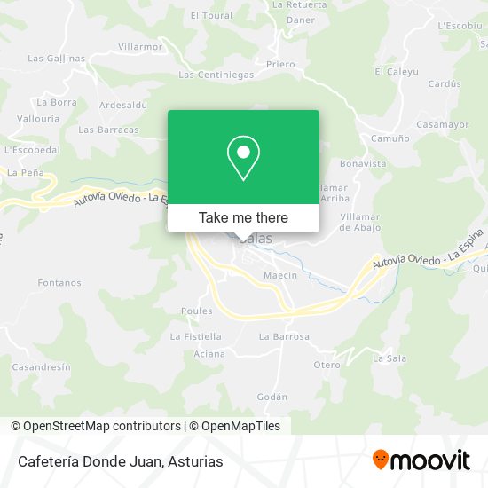 Cafetería Donde Juan map