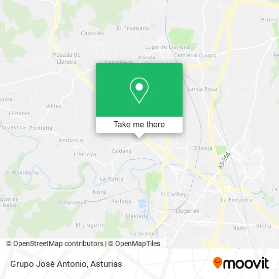 Grupo José Antonio map