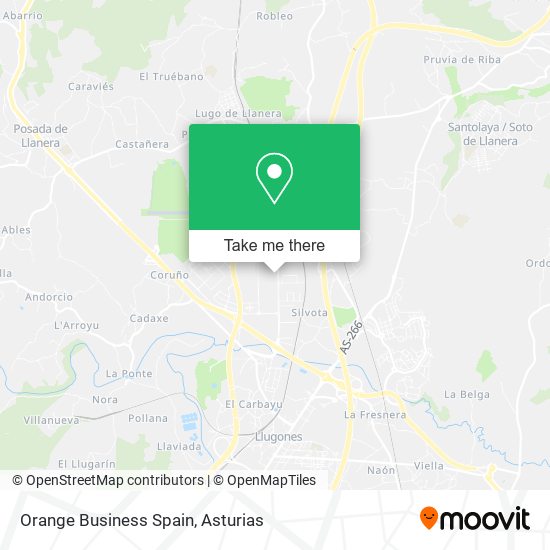 Orange Business Spain map