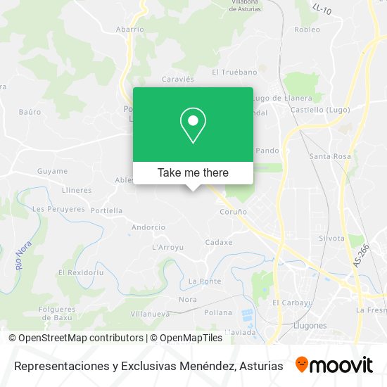 Representaciones y Exclusivas Menéndez map