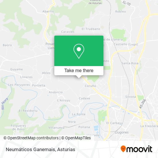 Neumáticos Ganemais map